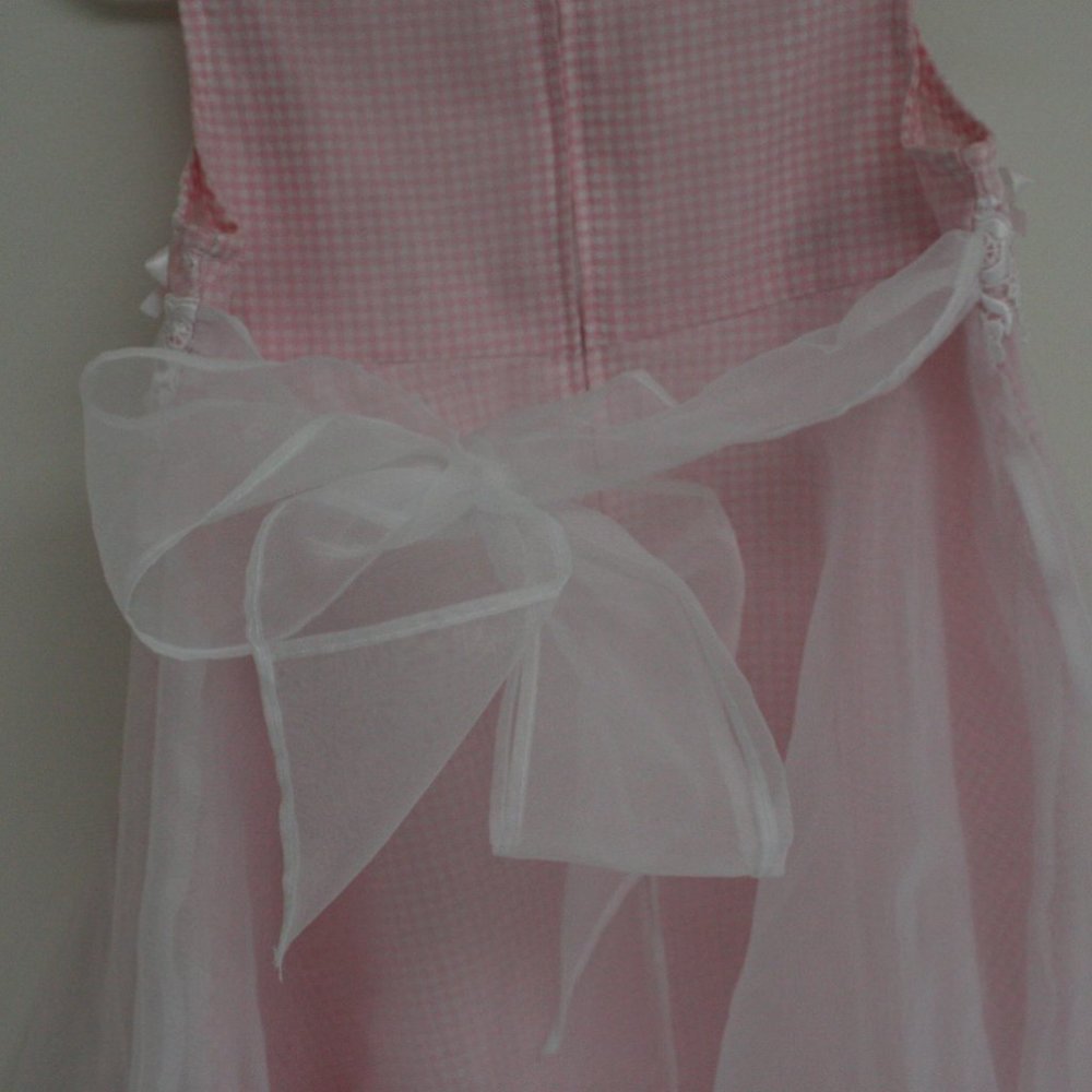 Bonnie Jean Pink Flower Dress Girls 5 - Picture 10 of 17